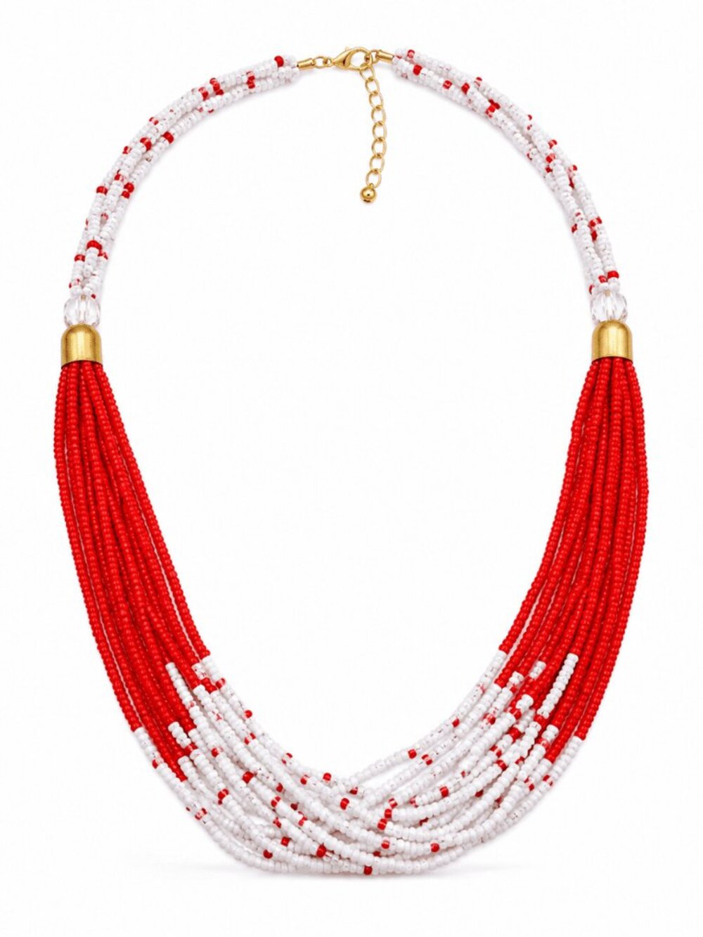 Crimson Harmony Savannah Artisan Necklace